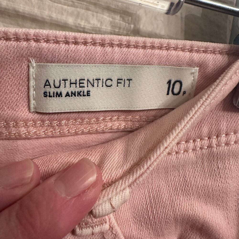 J. Jill Denim Pink Jeans Authentic Fit Slim Ankle - Picture 5 of 6